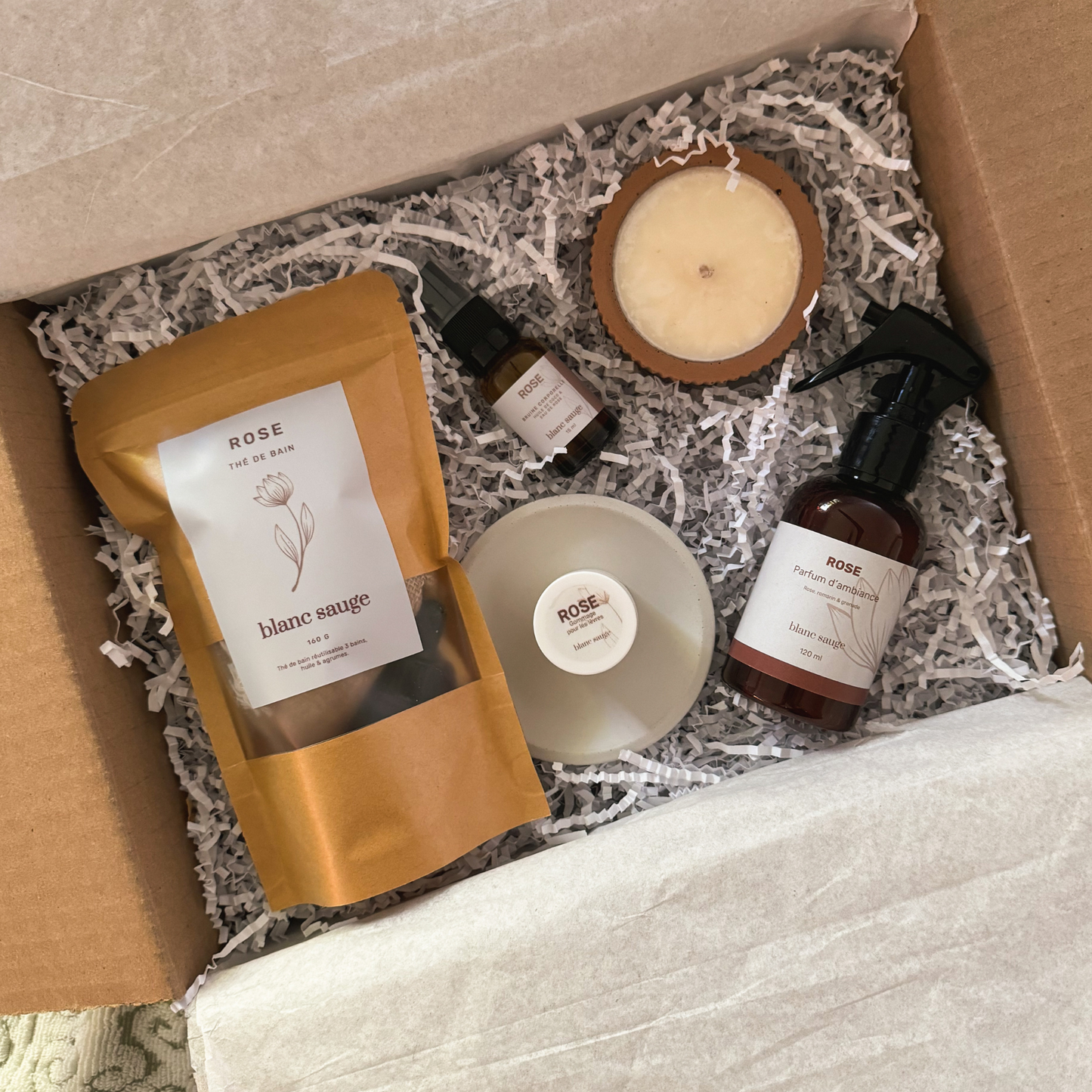 Ensemble Rituel Rose | blanc sauge