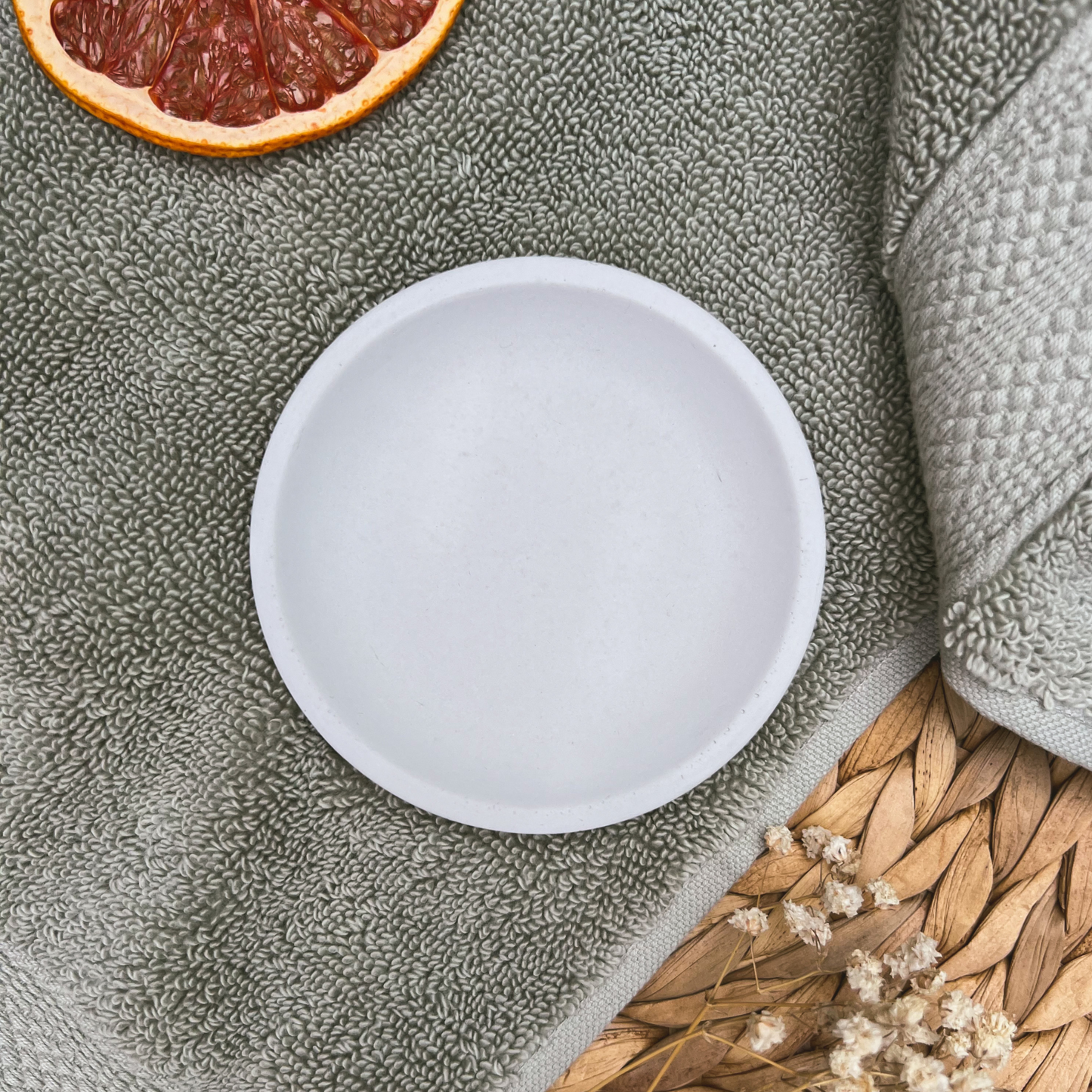 Plateau pour Thé de Bain | blanc sauge