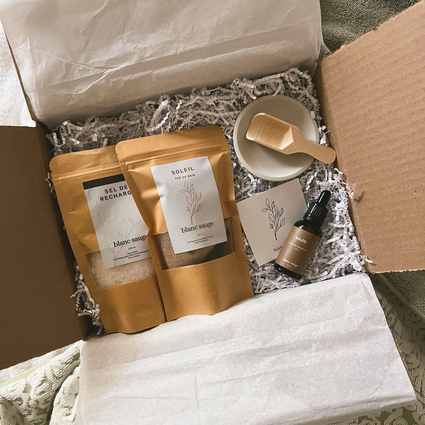 Ensemble Infusion Soleil | blanc sauge