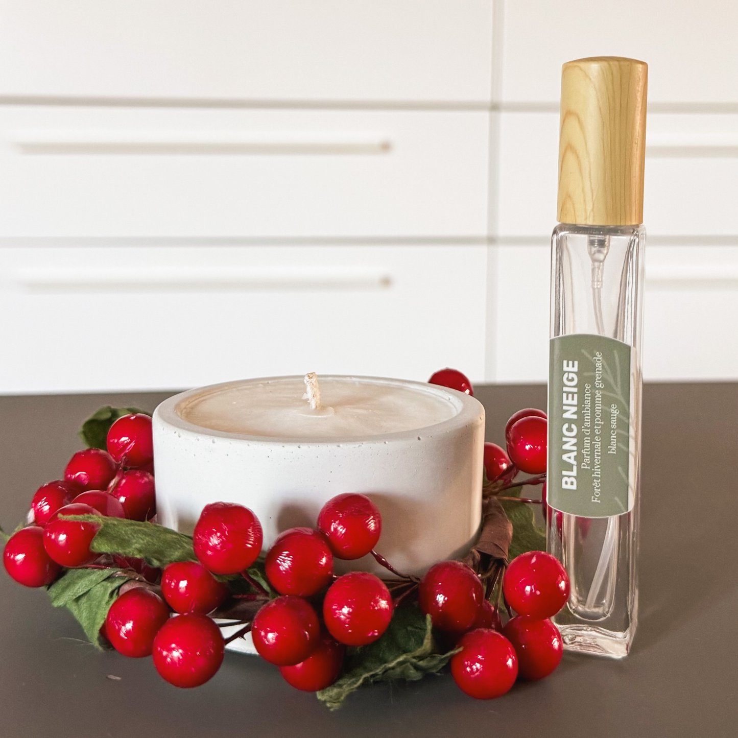 Ensemble Pensée Hivernale | blanc sauge