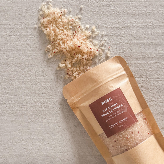 Exfoliant pour le corps Rose | blanc sauge