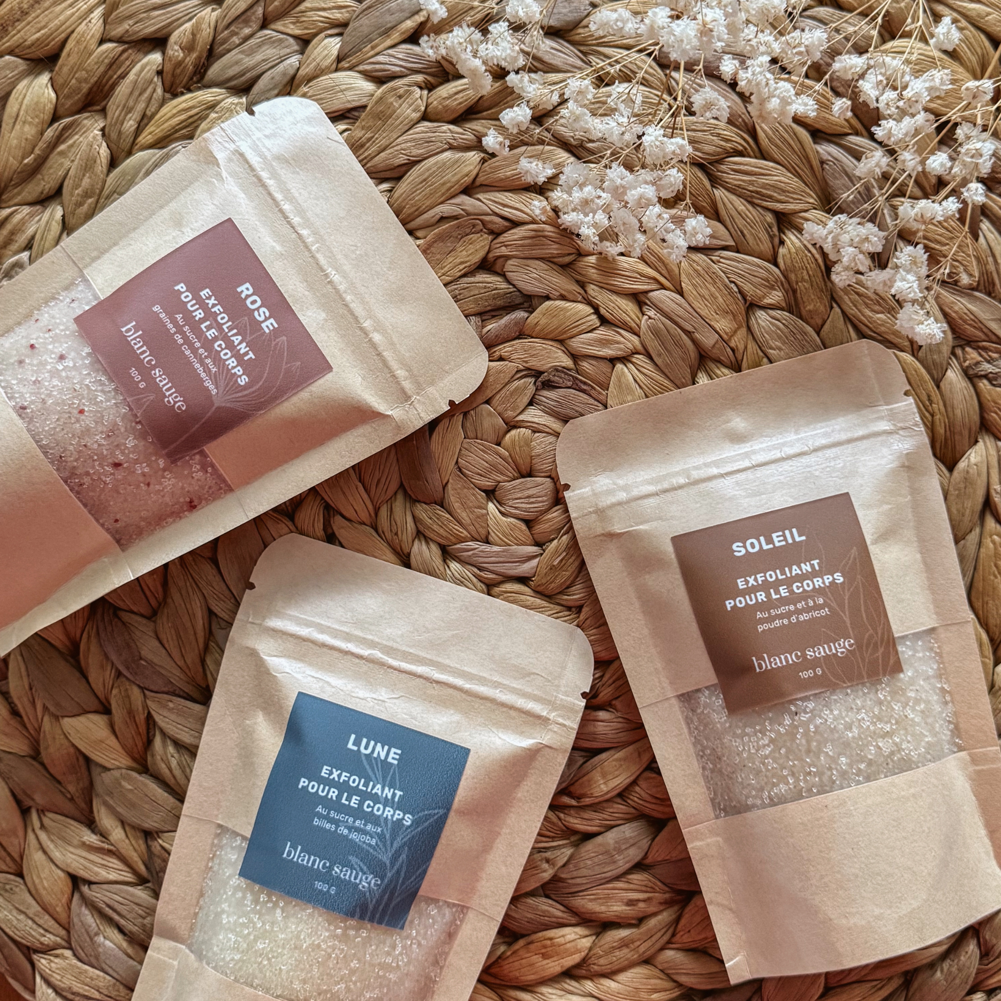 Exfoliant pour le corps Soleil | blanc sauge
