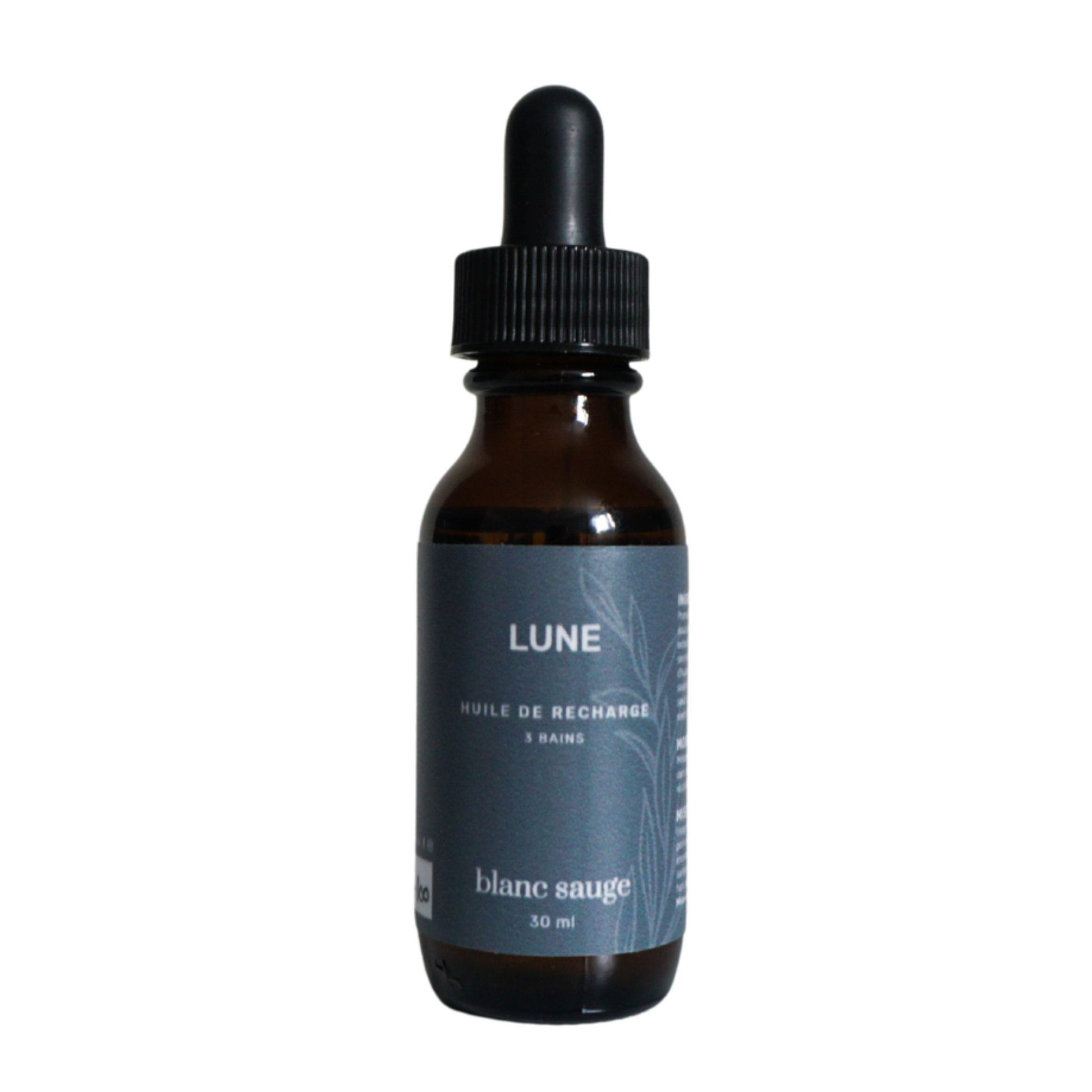 Huile de Bain Lune Recharge pour 3 bains | blanc sauge