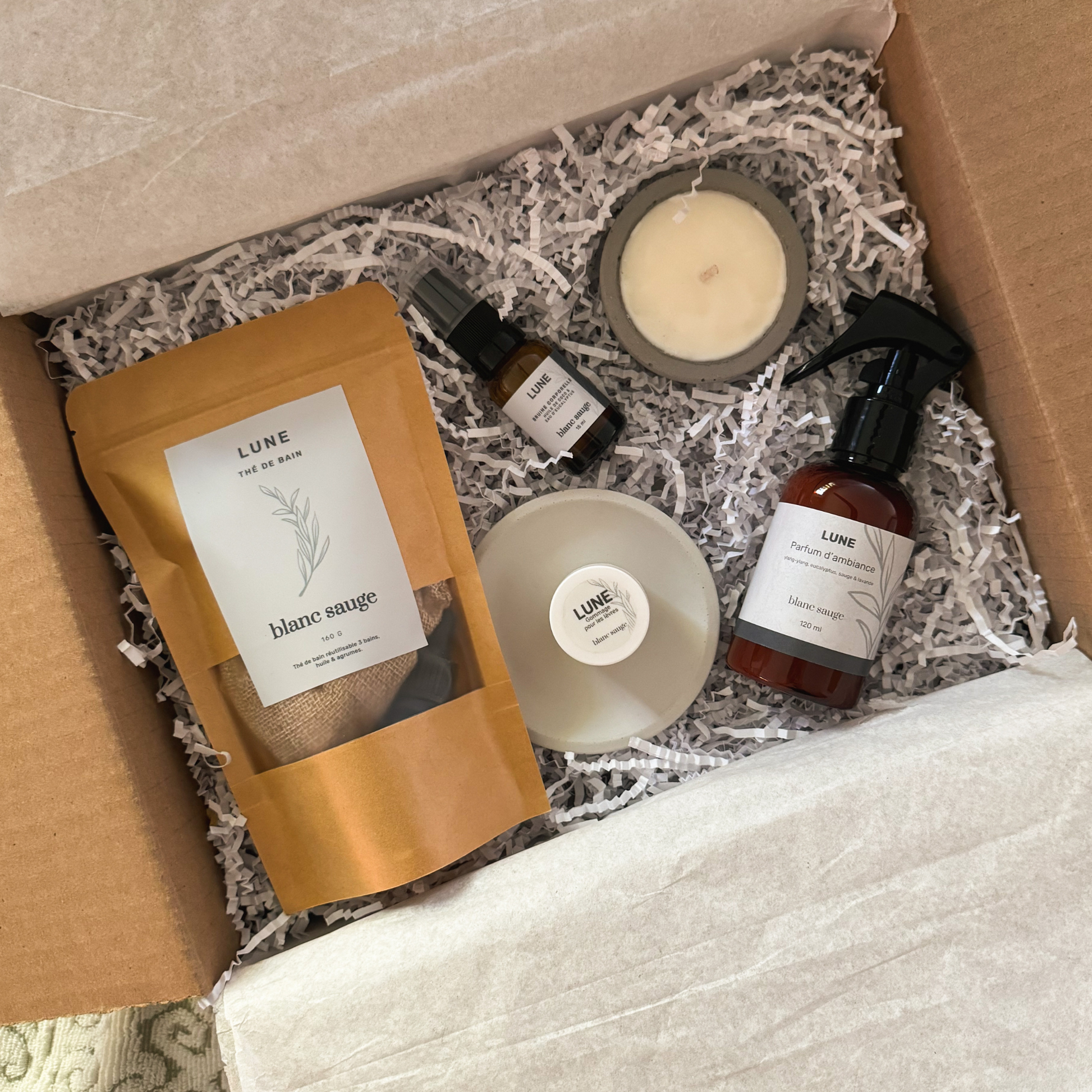 Ensemble Rituel Lune | blanc sauge