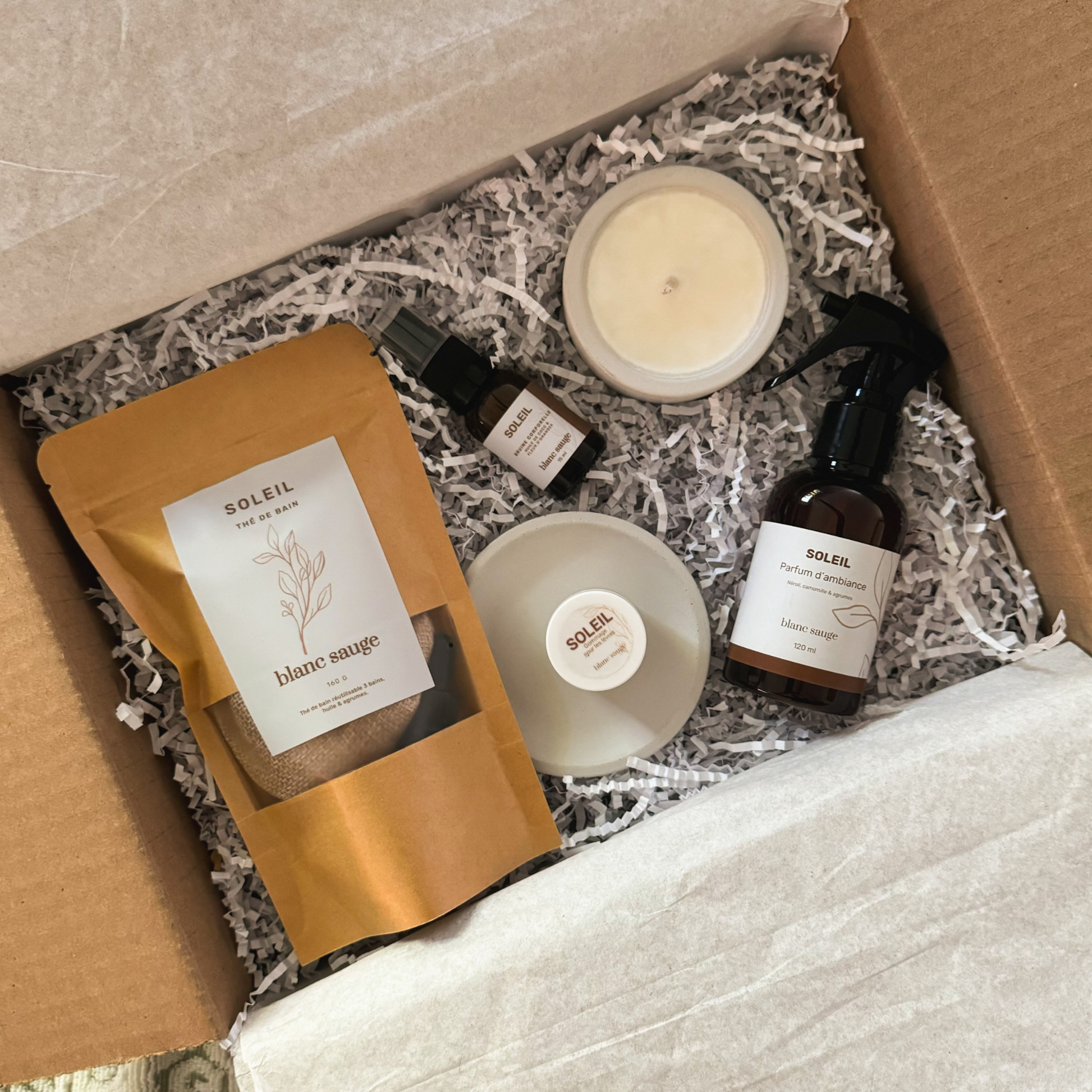 Ensemble Rituel Soleil | blanc sauge